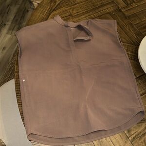 Figs Rafaela oversized scrub top in Smokey taupe size XXS